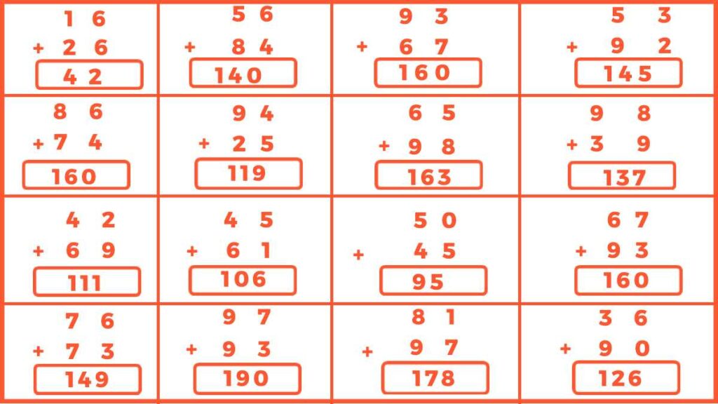 Double Digit Addition