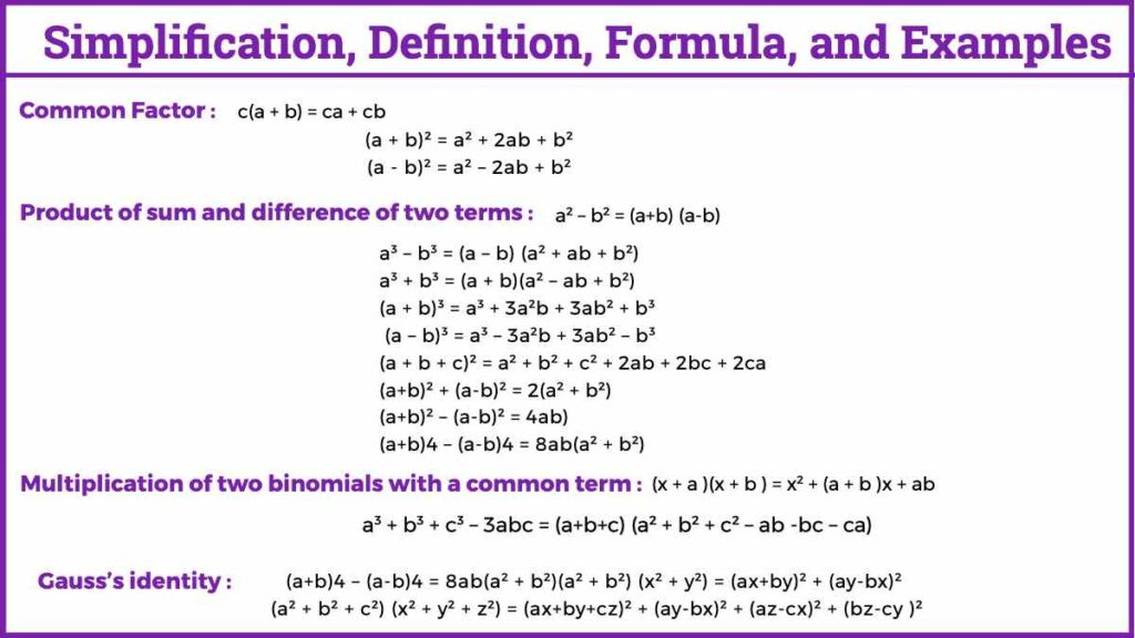 Simplification