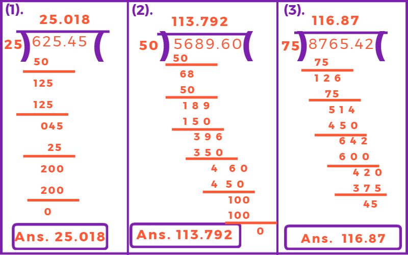 Decimals Fraction